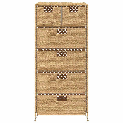 Storage Unit | Brown | Water hyacinth, Metal | 47x37x100 cm