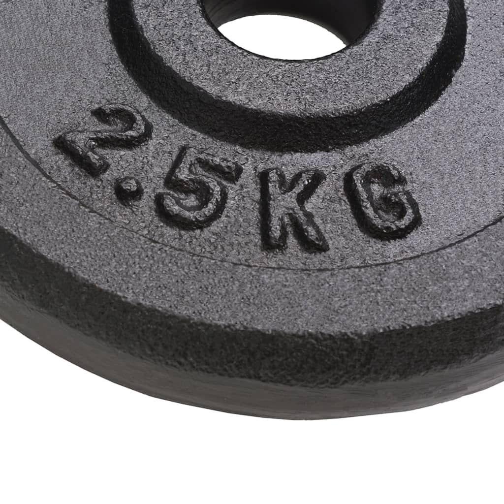 Weight Plates 8 pcs 8x2,5 kg Cast Iron