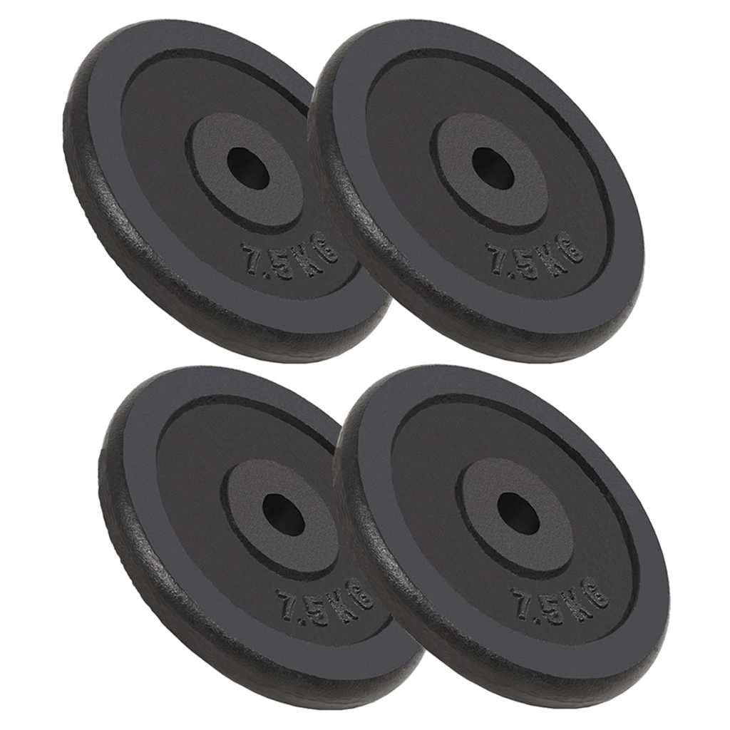 Weight Plates 4 pcs 4x7,5 kg Cast Iron