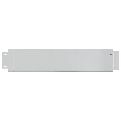 Lawn Fence 10 pcs Galvanised Steel 100x20 cm