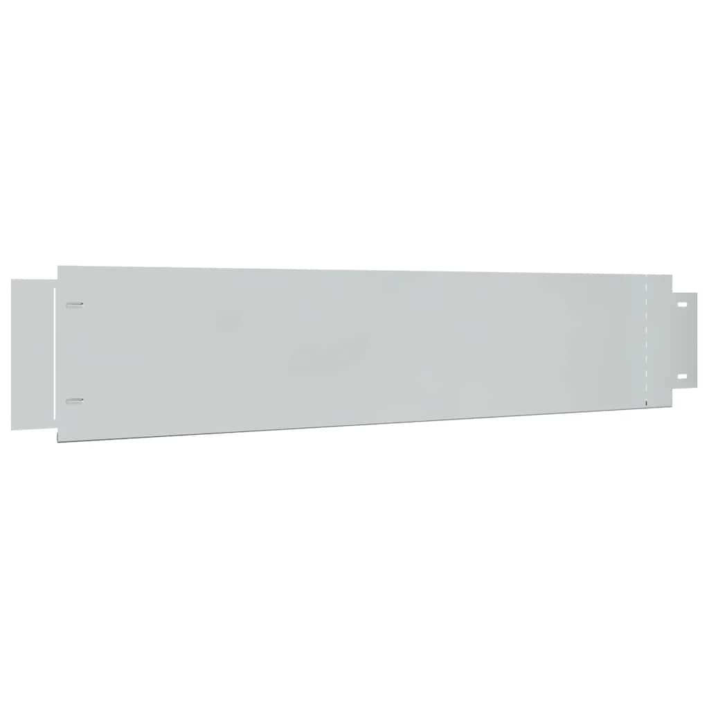 Lawn Fence 20 pcs Galvanised Steel 100x20 cm