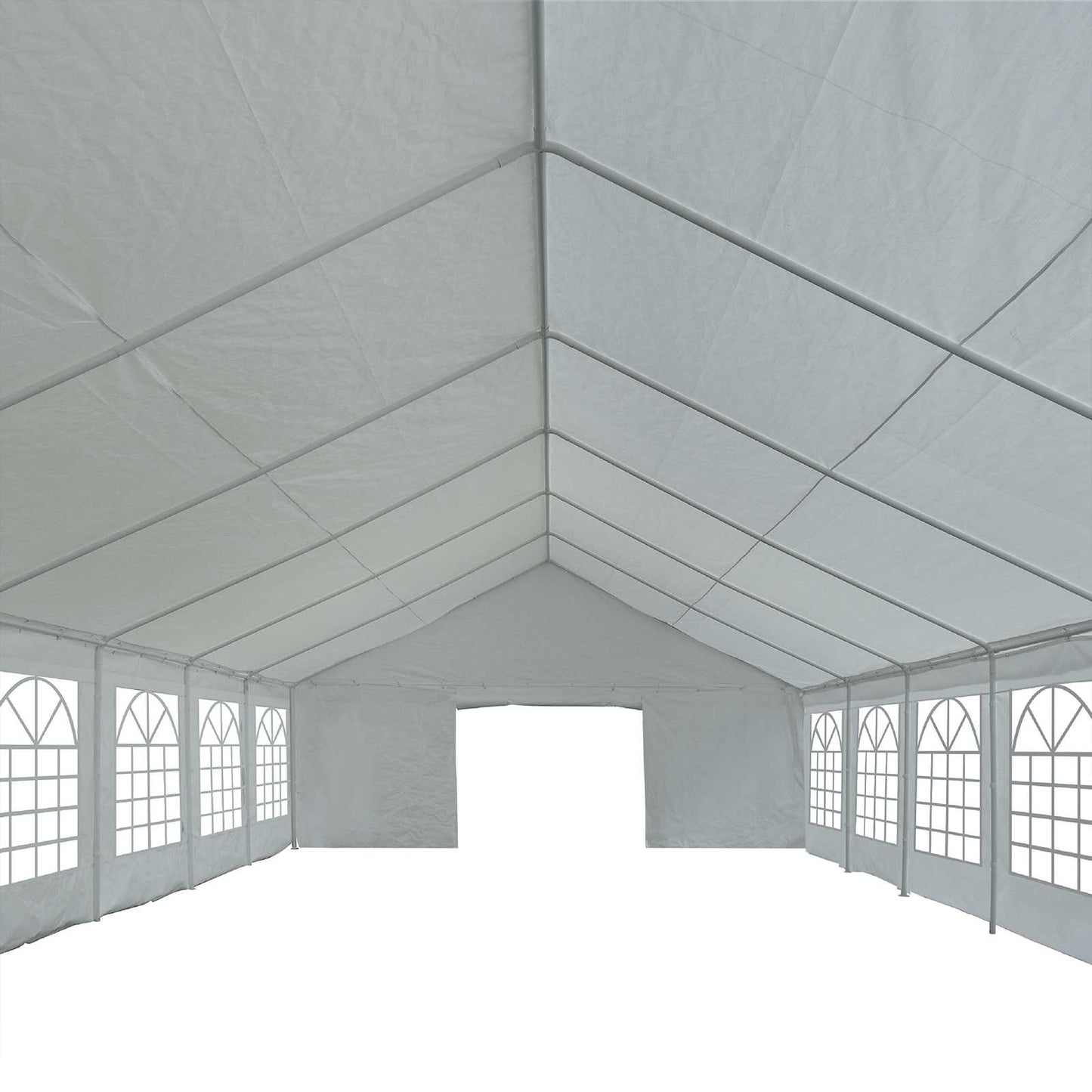 Tent Fabric without Frame Grey 10 x 5 m PE