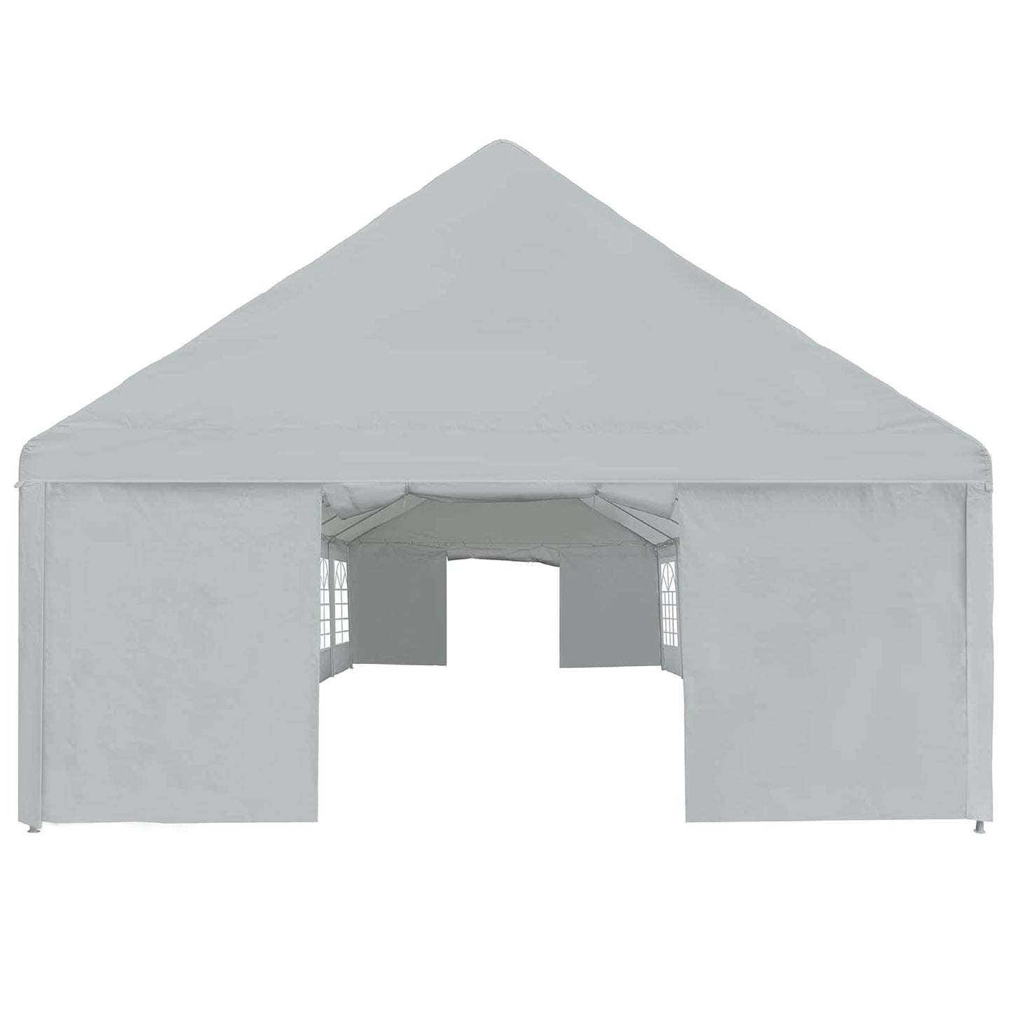 Tent Fabric without Frame Grey 10 x 5 m PE