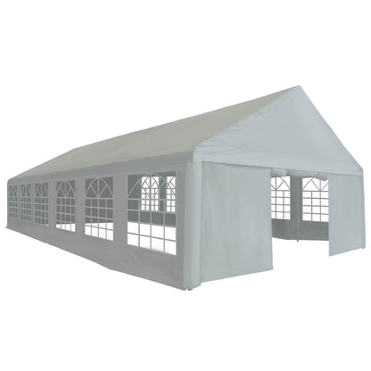 Tent Fabric without Frame Grey 12 x 6 m PE