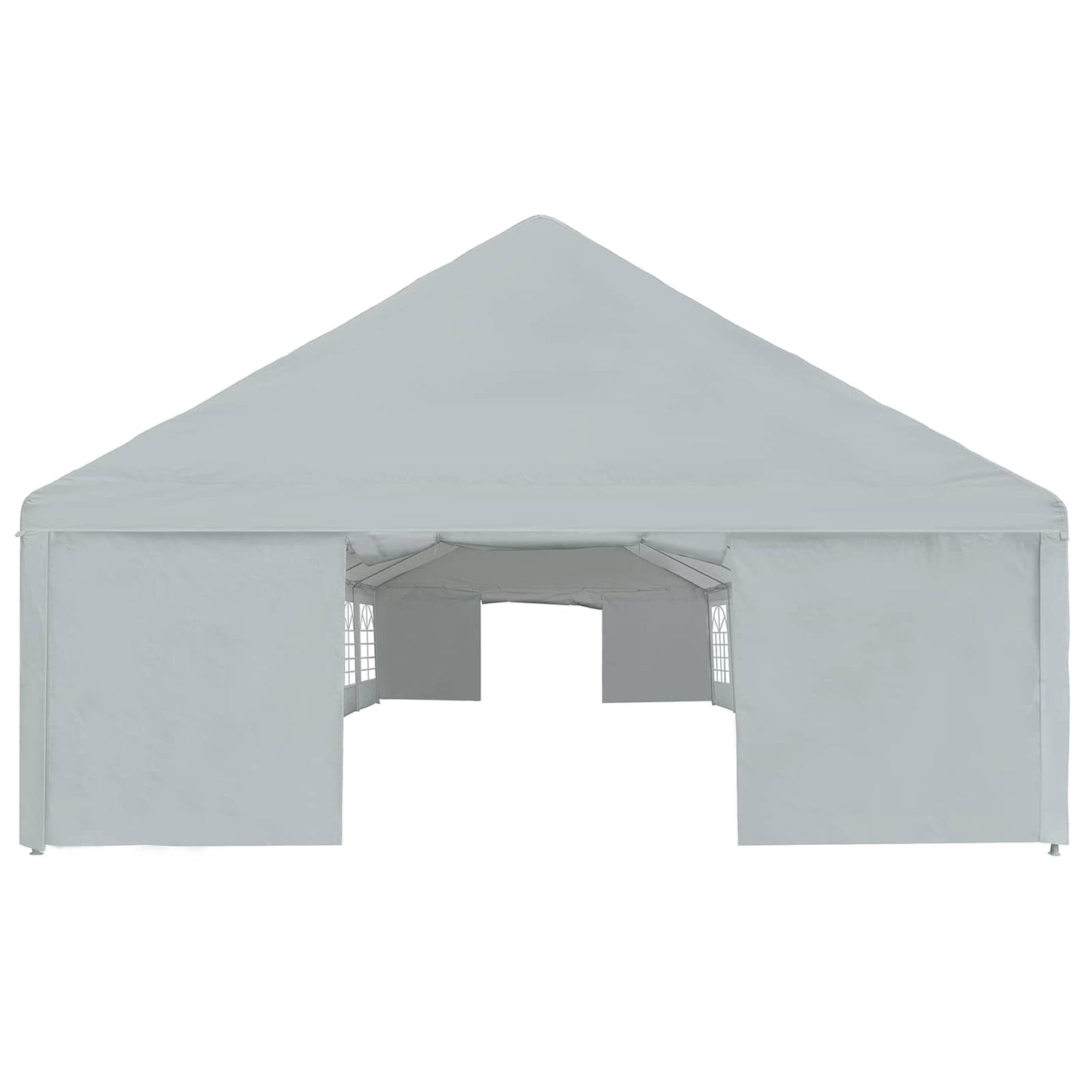 Tent Fabric without Frame Grey 12 x 6 m PE