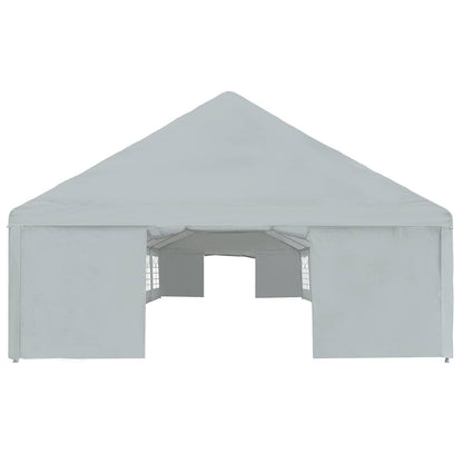 Tent Fabric without Frame Grey 12 x 6 m PE