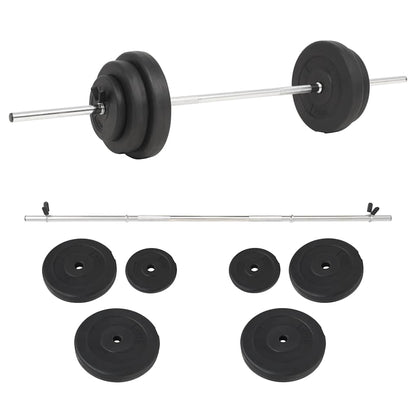 91398 vidaXL Barbell Set 30 kg