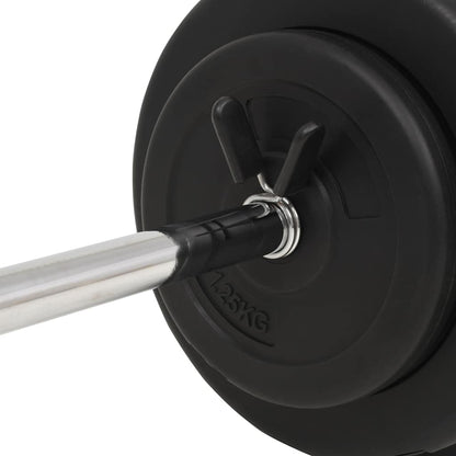 91398 vidaXL Barbell Set 30 kg