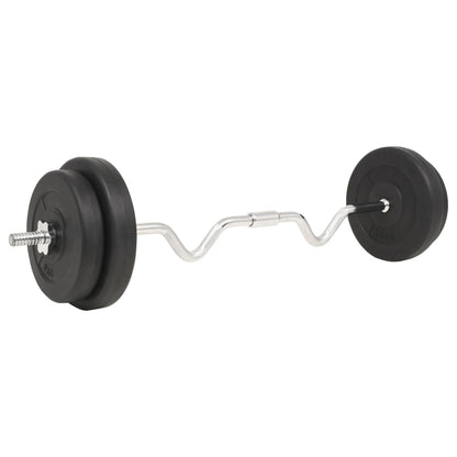 91399 vidaXL Barbell Set 30 kg