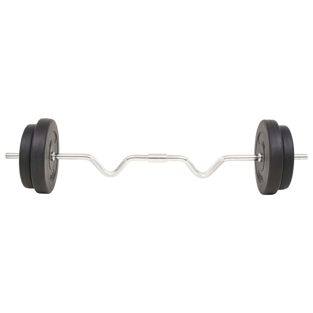 91399 vidaXL Barbell Set 30 kg