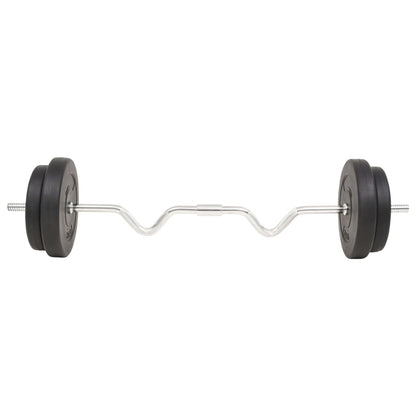 91399 vidaXL Barbell Set 30 kg