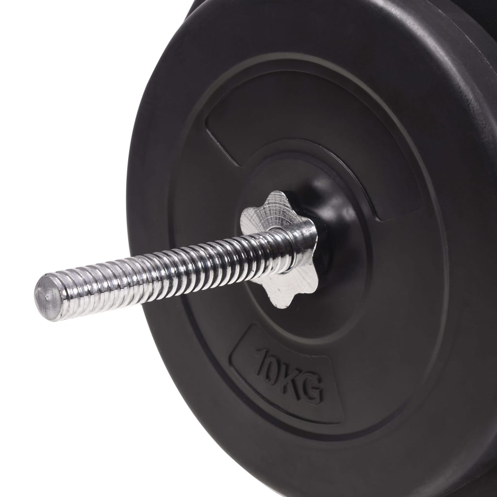 91404 vidaXL Barbell and Dumbbell Set 90 kg