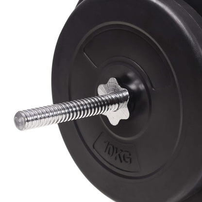 91404 vidaXL Barbell and Dumbbell Set 90 kg