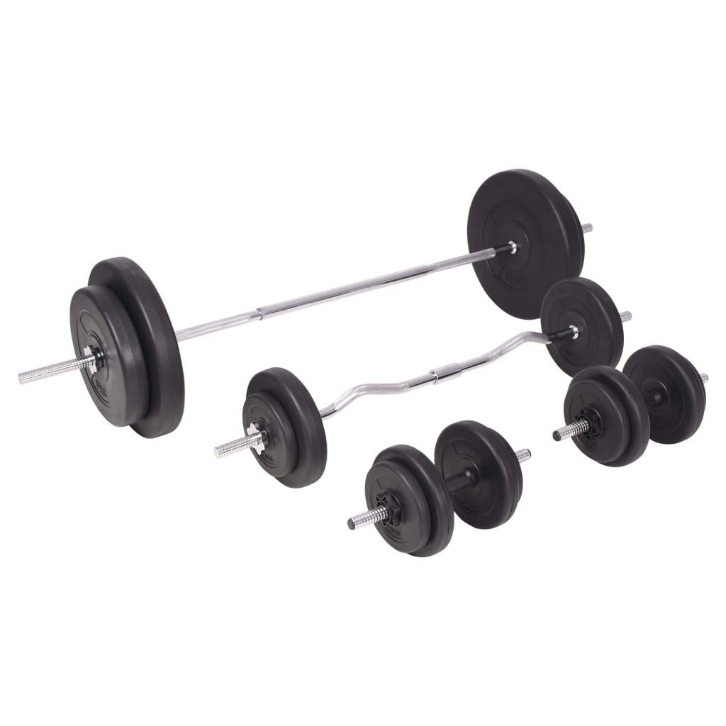 91404 vidaXL Barbell and Dumbbell Set 90 kg