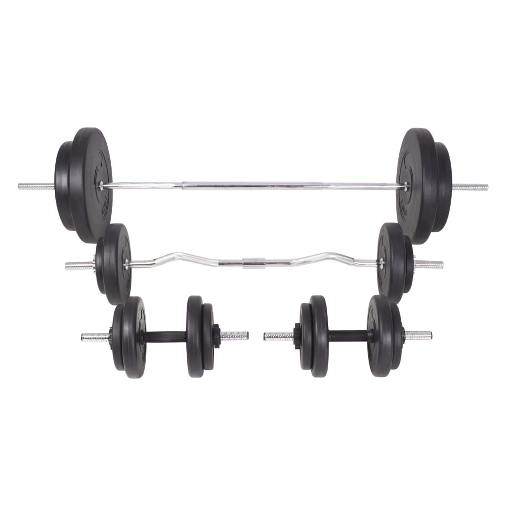 91404 vidaXL Barbell and Dumbbell Set 90 kg
