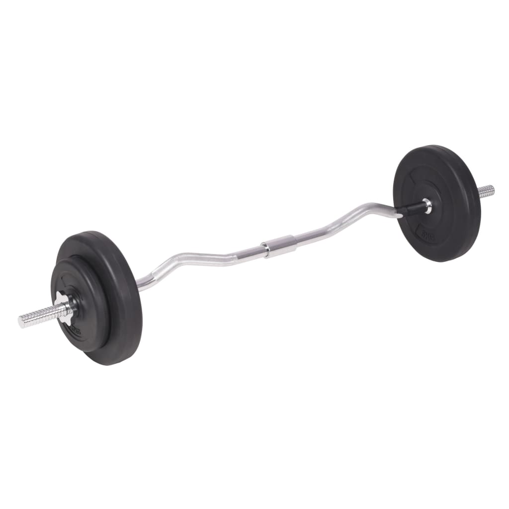 91404 vidaXL Barbell and Dumbbell Set 90 kg