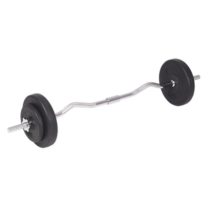 91404 vidaXL Barbell and Dumbbell Set 90 kg