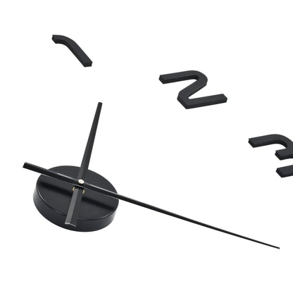 3d Wall Clock | High gloss black | EVA (ethylene-vinyl acetate) | XXL