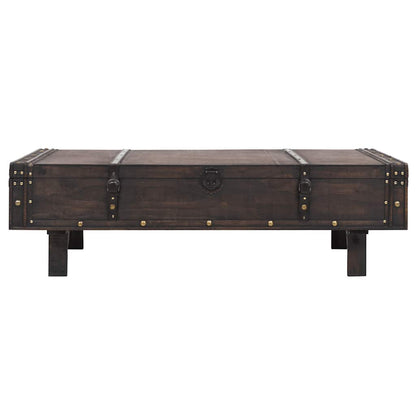 245802 vidaXL Coffee Table Plywood Vintage Style 120x55x35 cm