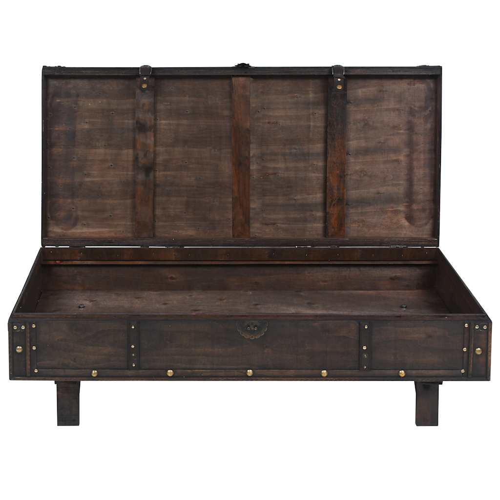 245802 vidaXL Coffee Table Plywood Vintage Style 120x55x35 cm