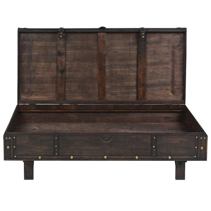 245802 vidaXL Coffee Table Plywood Vintage Style 120x55x35 cm