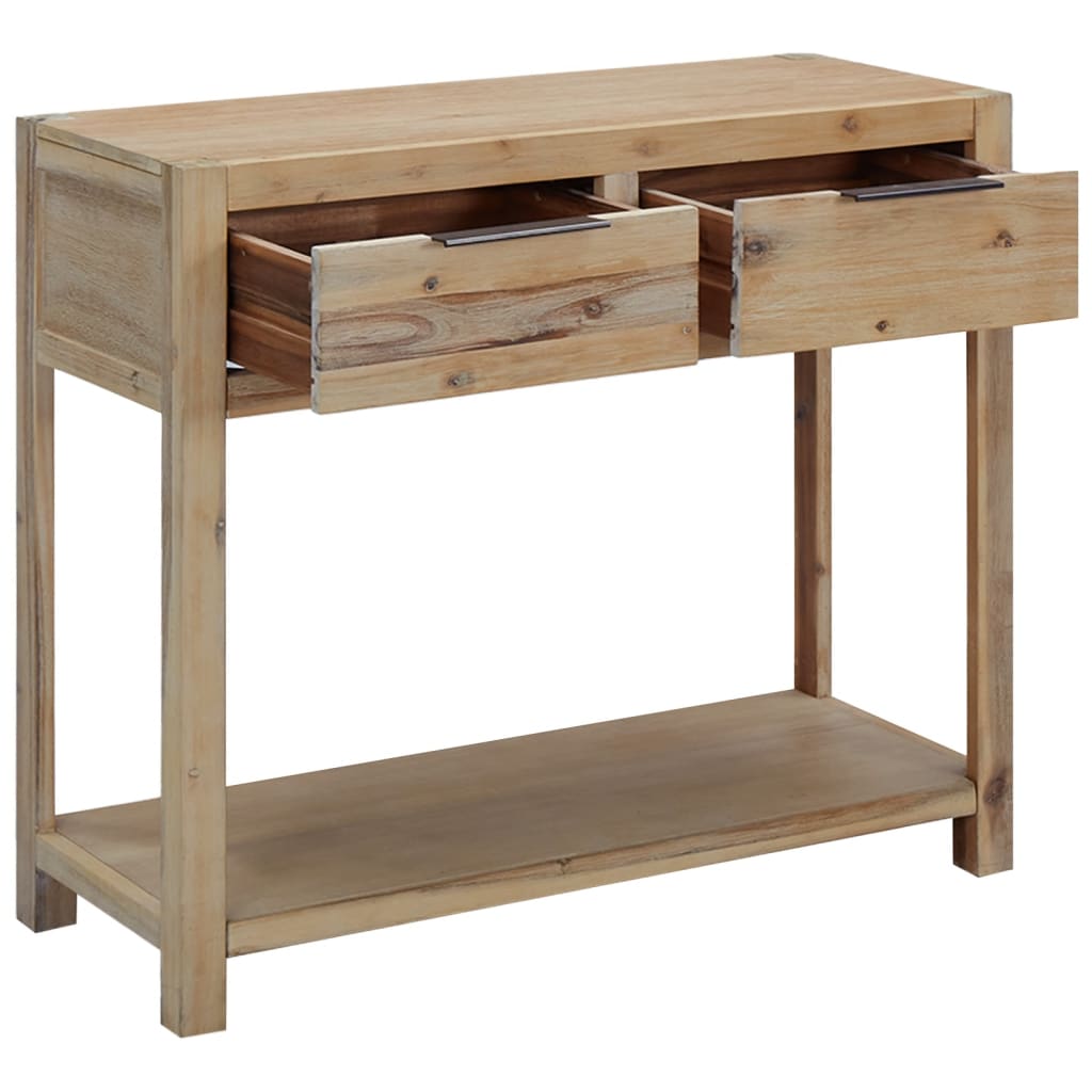 245684 vidaXL Console Table 82x33x73 cm Solid Acacia Wood