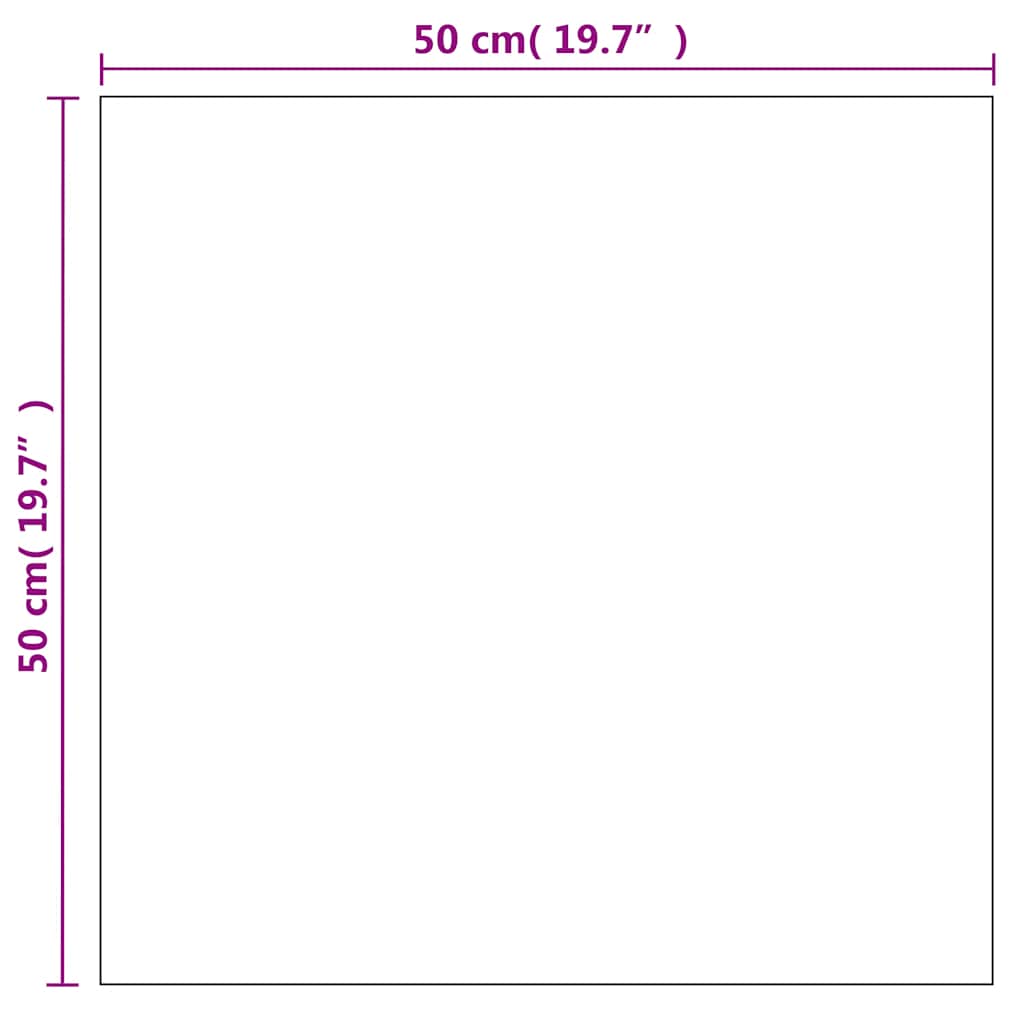 245698 vidaXL Wall Mirror 50x50 cm Square Glass