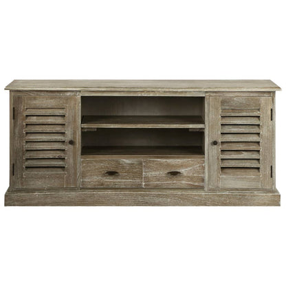TV Cabinet Solid Mindi Wood 145x35x60 cm
