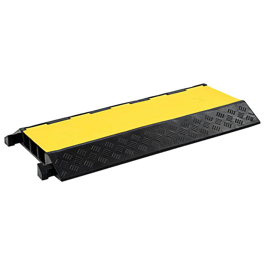 142836 vidaXL Cable Protector Ramp 3 Channels Rubber 93 cm