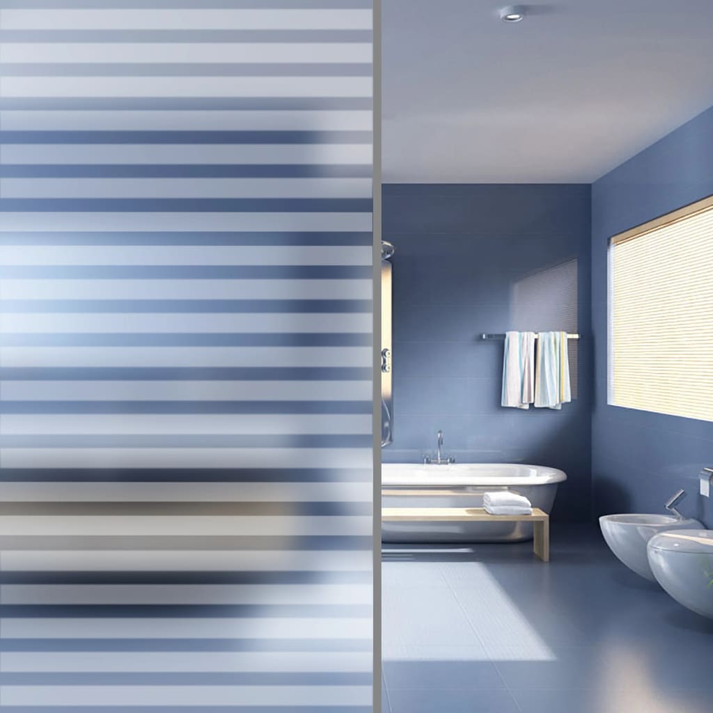 Window Film Frosted Stripes Design 0.9x5 m PVC