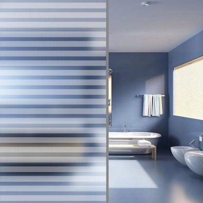 Window Film Frosted Stripes Design 0.9x5 m PVC