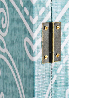 Folding Room Divider 160x170 cm Butterfly Blue