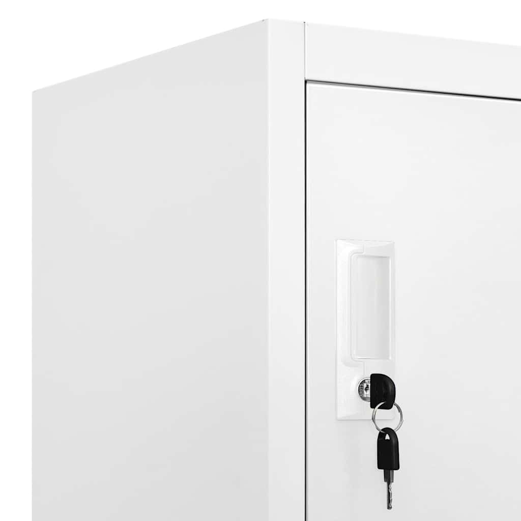 Locker Cabinet with 18 Compartments Metal 90x40x180 cm