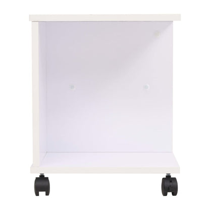 Rolling Shelf 50x35x42 cm White