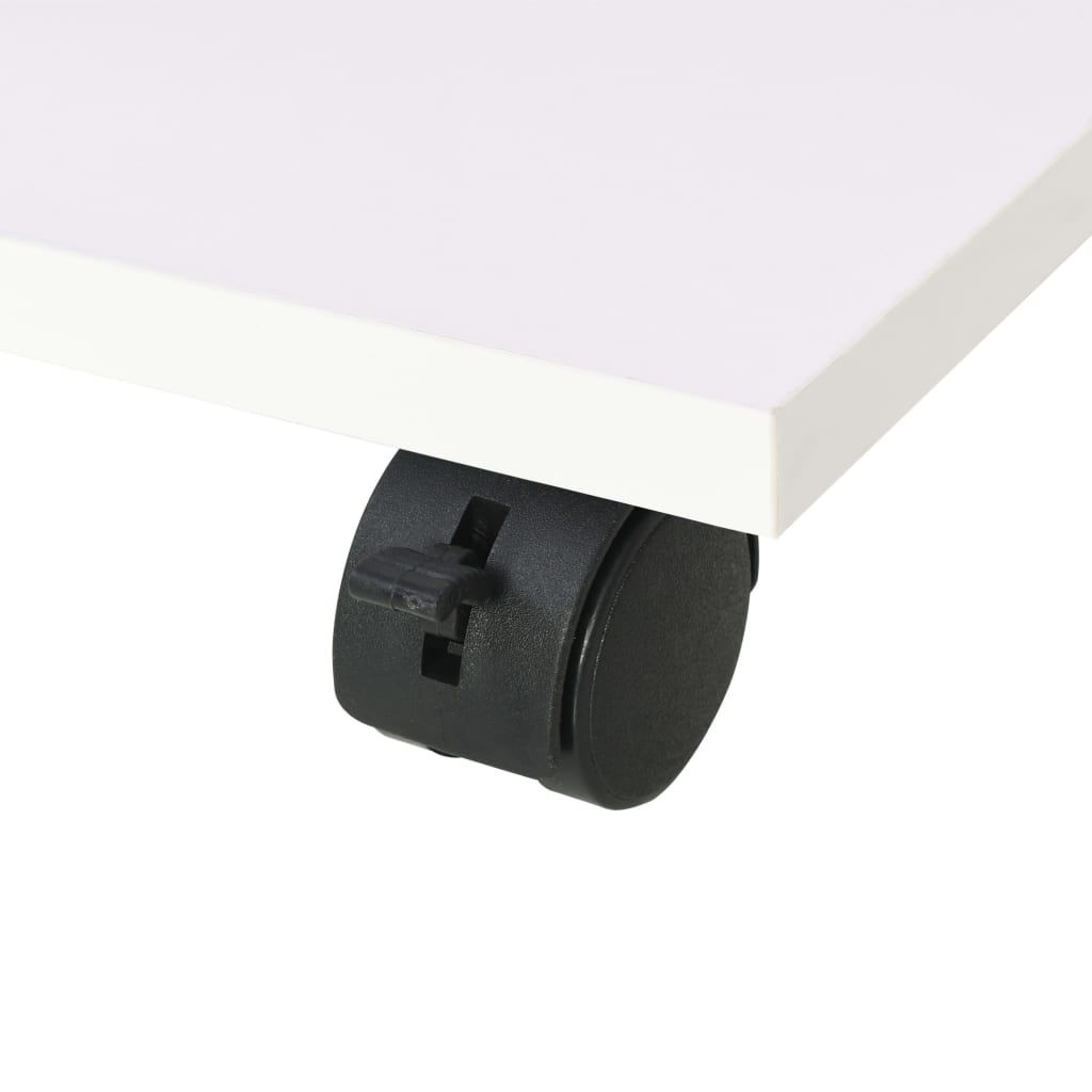 Rolling Shelf 50x35x42 cm White