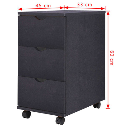 Drawer Unit | Black | Engineered wood, plastic | Medium | Rollable