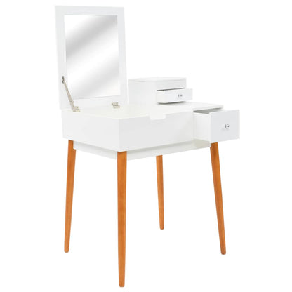 245752 vidaXL Dressing Table with Mirror MDF 60x50x86 cm