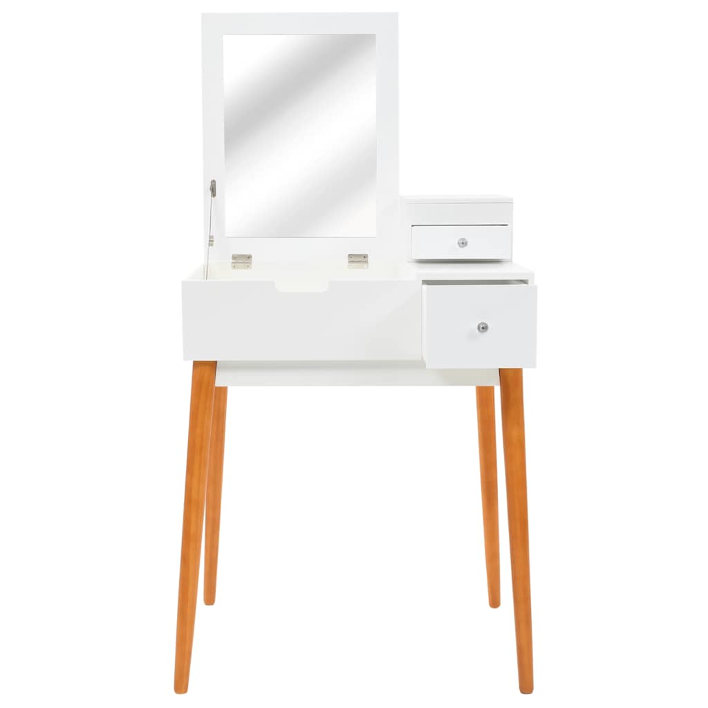245752 vidaXL Dressing Table with Mirror MDF 60x50x86 cm