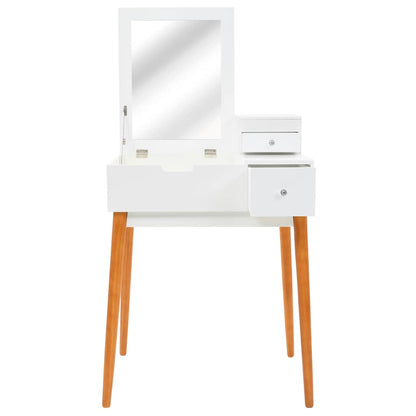245752 vidaXL Dressing Table with Mirror MDF 60x50x86 cm