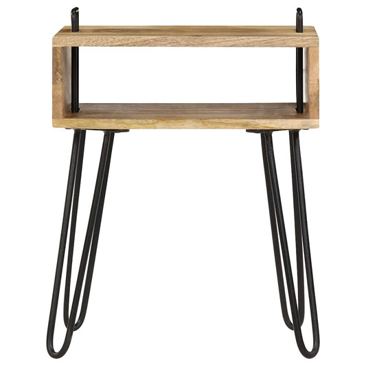 246019 vidaXL Bedside Table Solid Mango Wood 40x34x47 cm