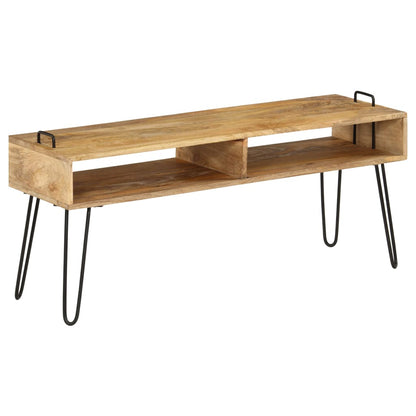 246021 vidaXL TV Stand Solid Mango Wood 110x35x45 cm