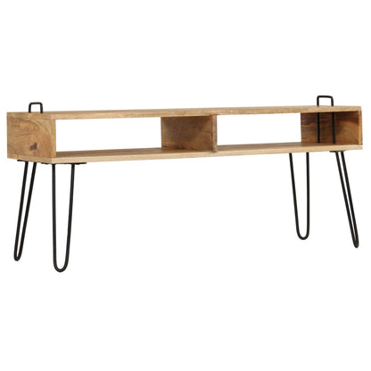 246021 vidaXL TV Stand Solid Mango Wood 110x35x45 cm