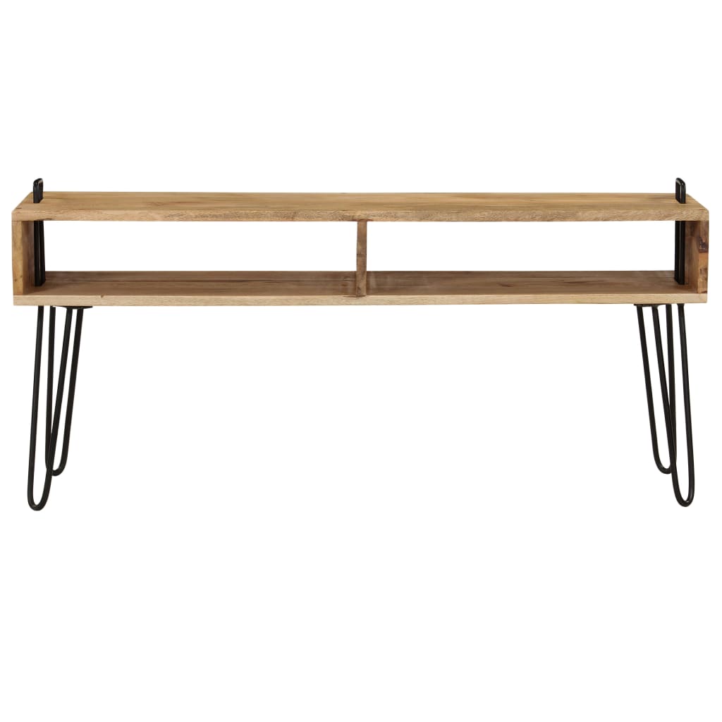246021 vidaXL TV Stand Solid Mango Wood 110x35x45 cm