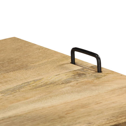 246021 vidaXL TV Stand Solid Mango Wood 110x35x45 cm