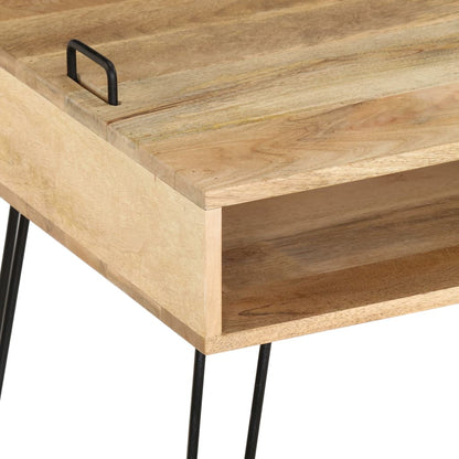 246021 vidaXL TV Stand Solid Mango Wood 110x35x45 cm