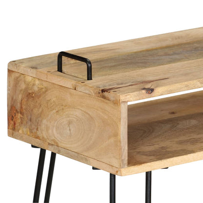 246022 vidaXL Console Table Solid Mango Wood 115x35x76 cm
