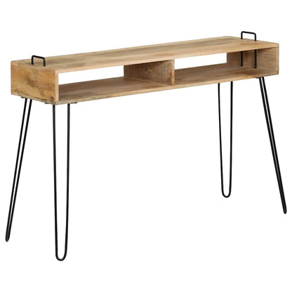 246022 vidaXL Console Table Solid Mango Wood 115x35x76 cm