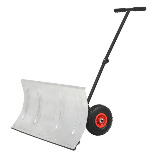 142915 vidaXL Manual Snowplough with Wheels 100x44 cm