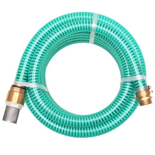 Suction Hose | Green | Plastic, Brass | 15 metres | Durable