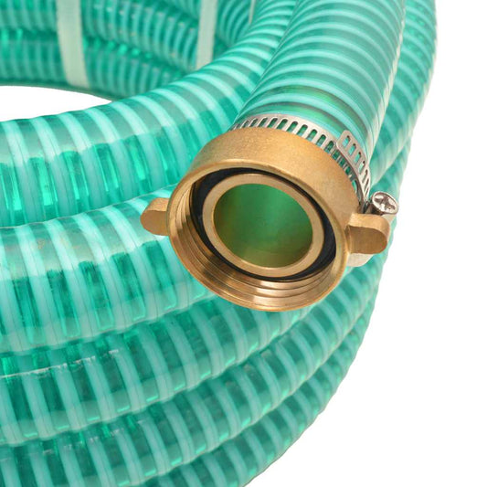 Suction Hose | Green | Plastic, Brass | 15 metres | Durable